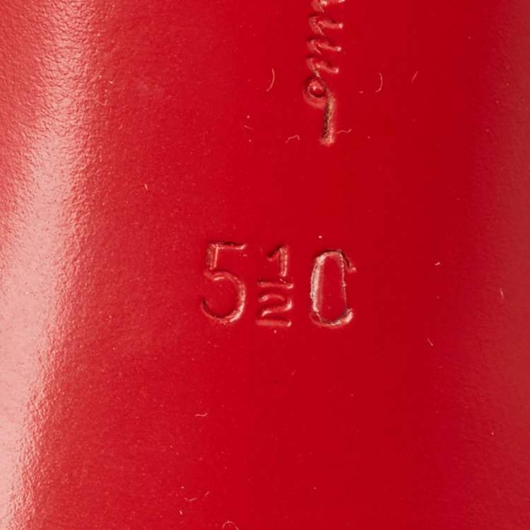 Pre Owned Salvatore Ferragamo Red Patent Leather Aulla Slingback Pumps Size 36