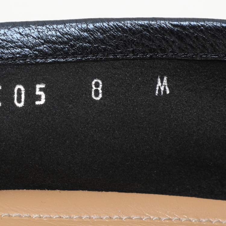 Pre Owned Salvatore Ferragamo Navy Blue Leather Loafers & Moccasins Size 38.5