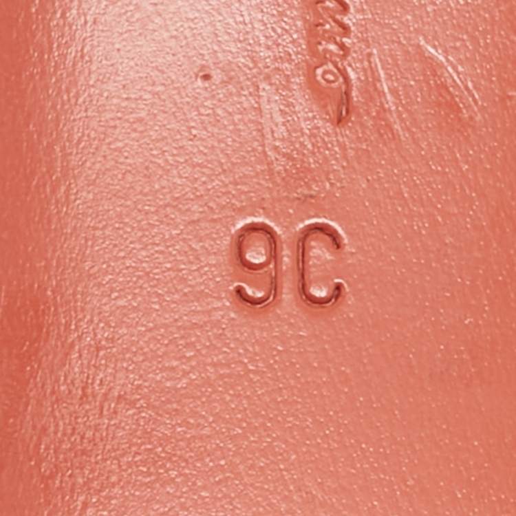 Pre Owned Salvatore Ferragamo Red Satin Crystal Embellished Gancini Logo Slide Sandals Size 39.5