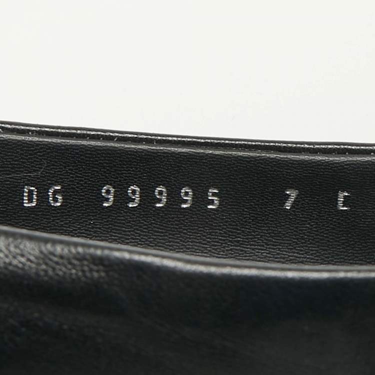 Pre Owned Salvatore Ferragamo Black Leather viva bow Block Heel Pumps Size 37.5
