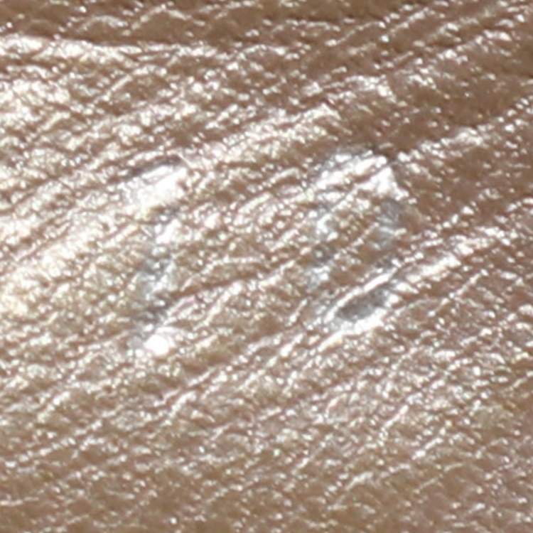 Pre Owned Salvatore Ferragamo Metallic Grey Leather Vara Bow Slide Sandals 40.5