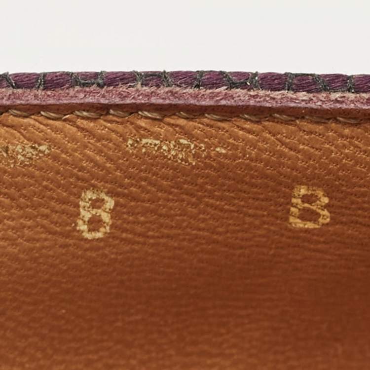 Pre Owned Salvatore Ferragamo Varina Size 38.5 Purple Brocade Fabric and Lace Pumps