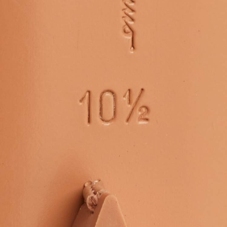 Pre Owned Salvatore Ferragamo Viva Bow Size 41 Blush Beige Leather Ballet Flats