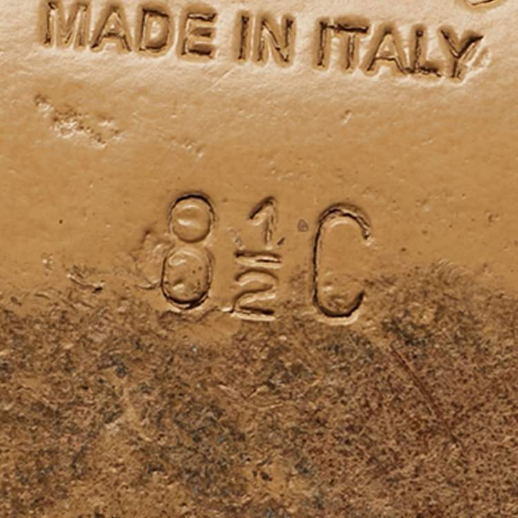 Pre Owned Salvatore Ferragamo Gancini Size 39 Black Leather Knee Length Boots