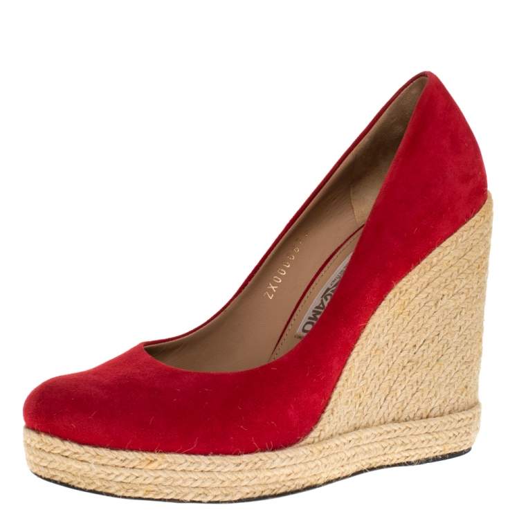 ferragamo wedge espadrille