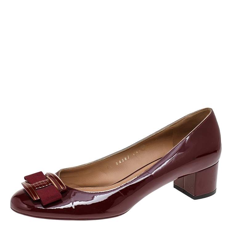 salvatore ferragamo burgundy shoes