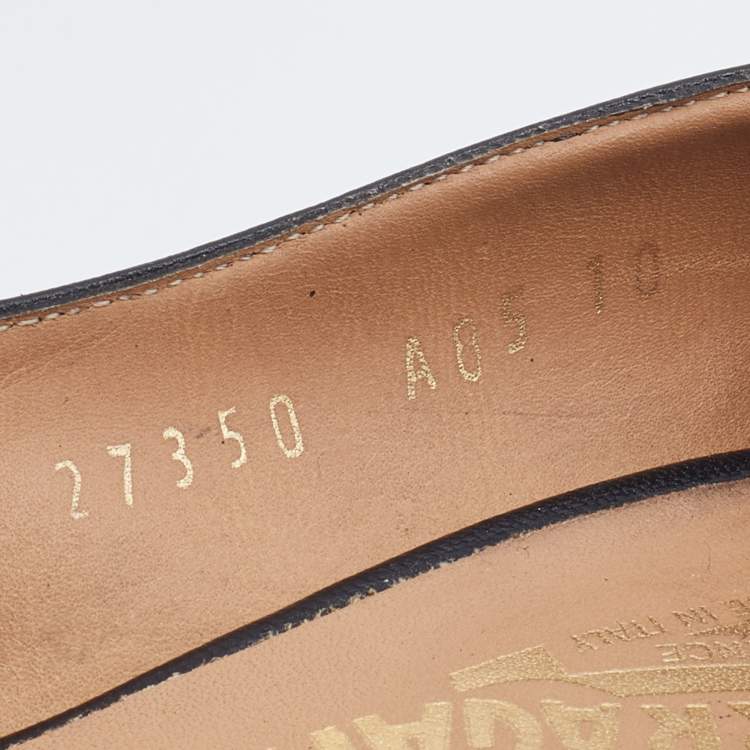 مملوكة مسبقًا Salvatore Ferragamo Black Leather Pumps Size 40.5