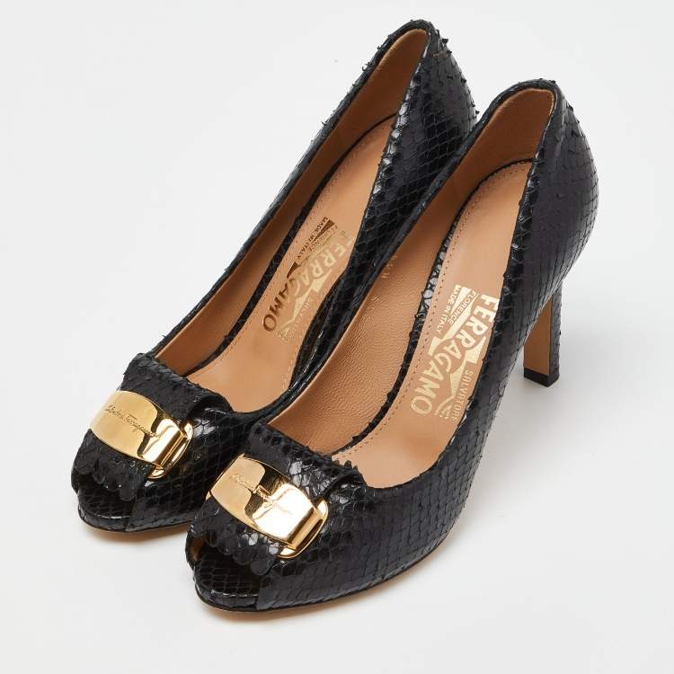 Ferragamo snakeskin shoes best sale