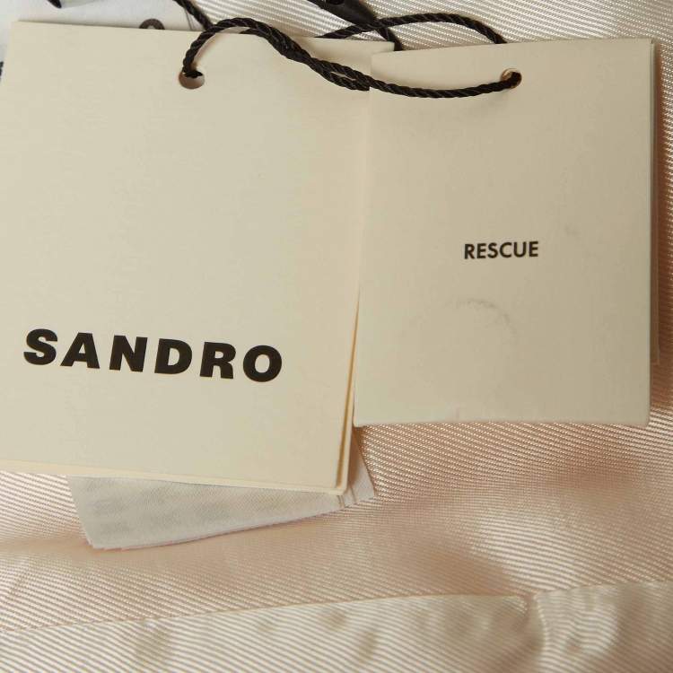 Pre Owned Sandro Yellow Crepe Single Breasted Shorts Suit S