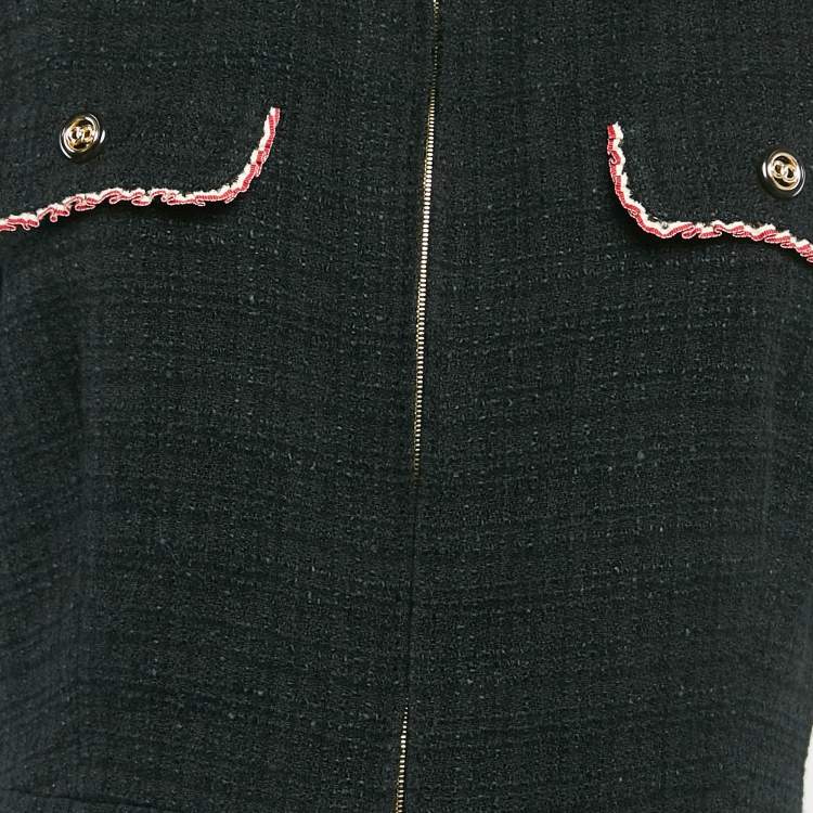 Pre Owned Sandro Black Tweed Playsuit L