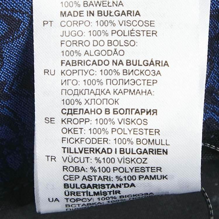Pre Owned Sandro Blue Jacquard Crepe Amparo Pants S