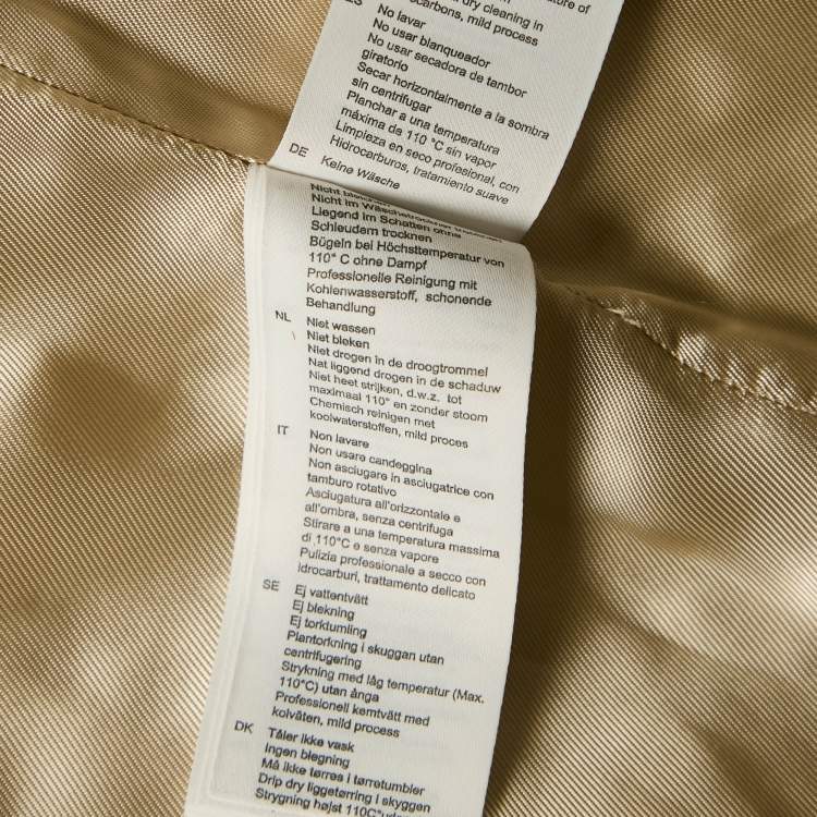 Pre Owned Sandro Beige Wool Drill Single Breasted Blazer S