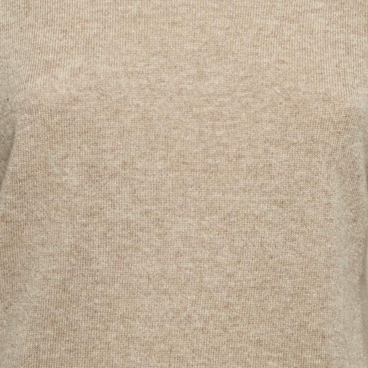 Pre Owned Sandro Beige Wool & Cashmere Isaure Sweater S