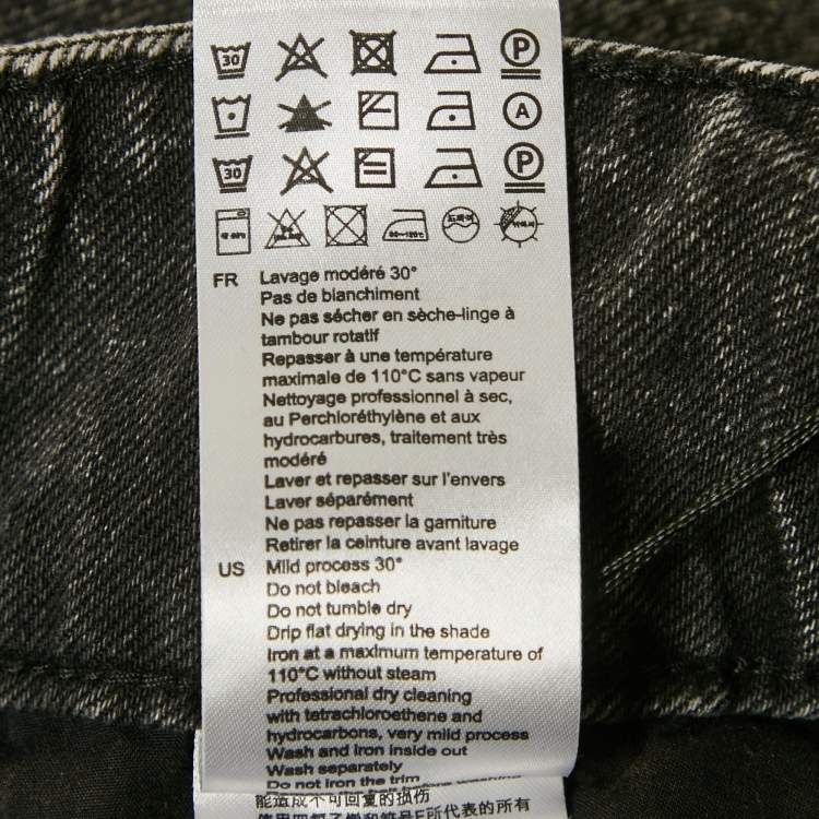 Pre Owned Sandro Black Denim Stud Detail Belted Mini Skirt S