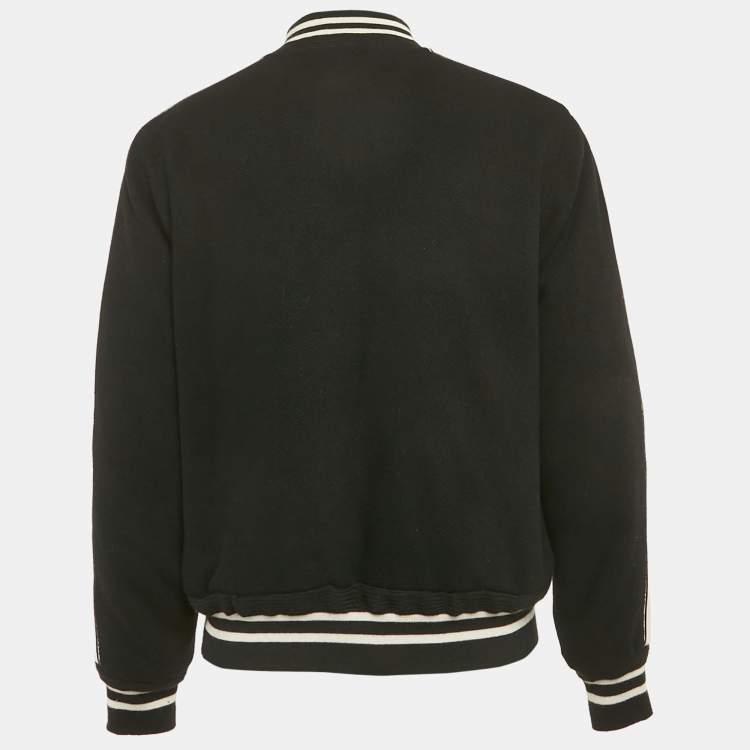 Pre Owned Sandro Black Wool Teddy Blouson XL