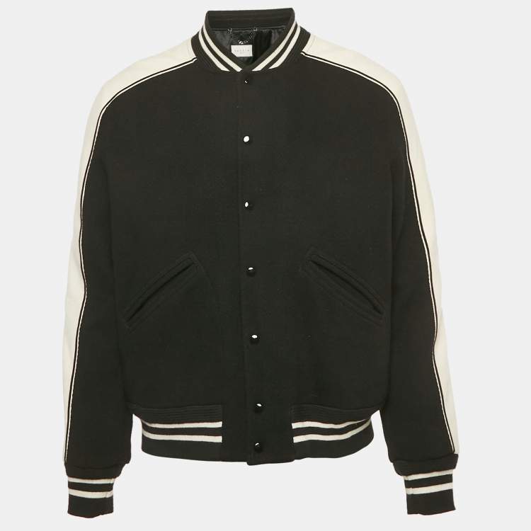 Pre Owned Sandro Black Wool Teddy Blouson XL