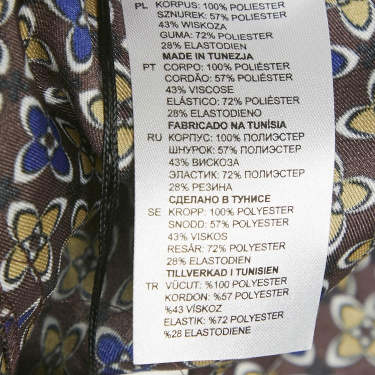 Pre Owned Sandro Multicolor Floral Print Satin Danny Trousers M