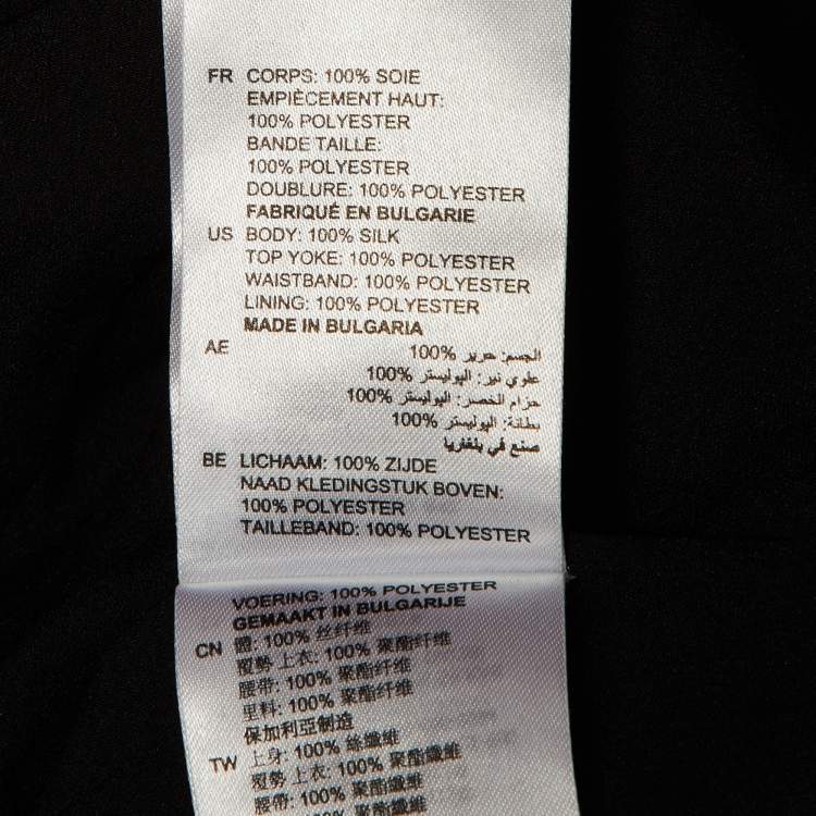 Pre Owned Sandro Black Silk Chiffon Ruffled Mini Dress M