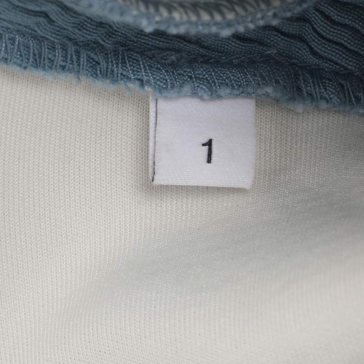 مملوكة مسبقًا Sandro Blue Viscose Ruffled Mini Dress S