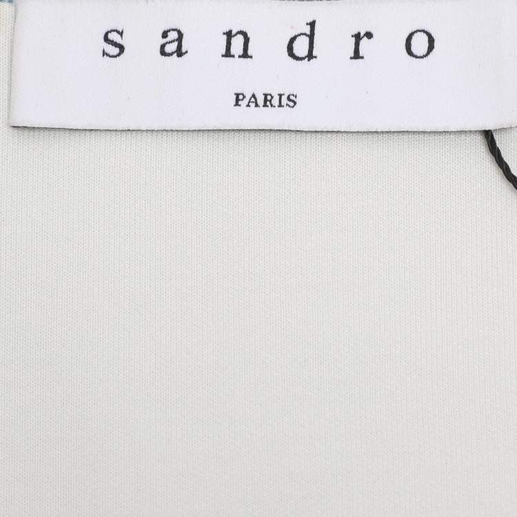 مملوكة مسبقًا Sandro Blue Viscose Ruffled Mini Dress S