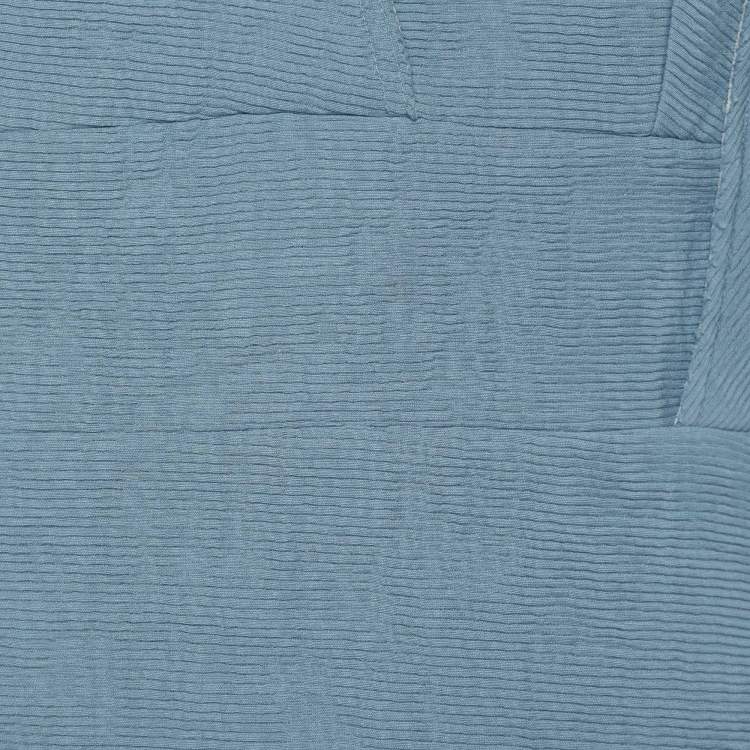 مملوكة مسبقًا Sandro Blue Viscose Ruffled Mini Dress S