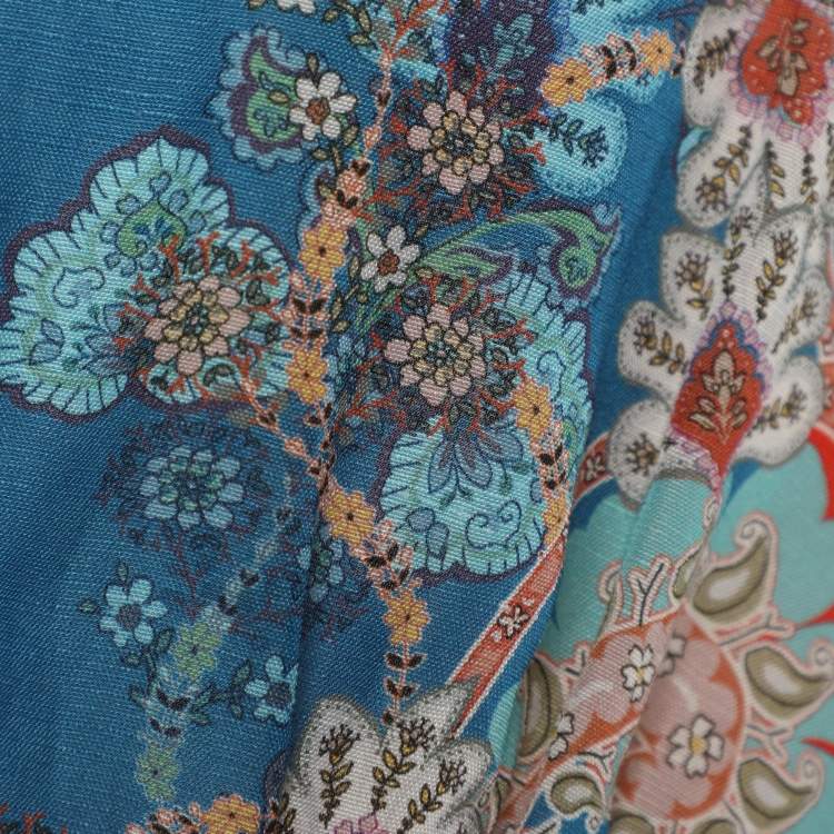 Pre Owned Sandro Multicolor Printed Viscose Mini Dress L