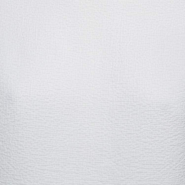 Pre Owned Sandro White Gauze Long Sleeve Top S