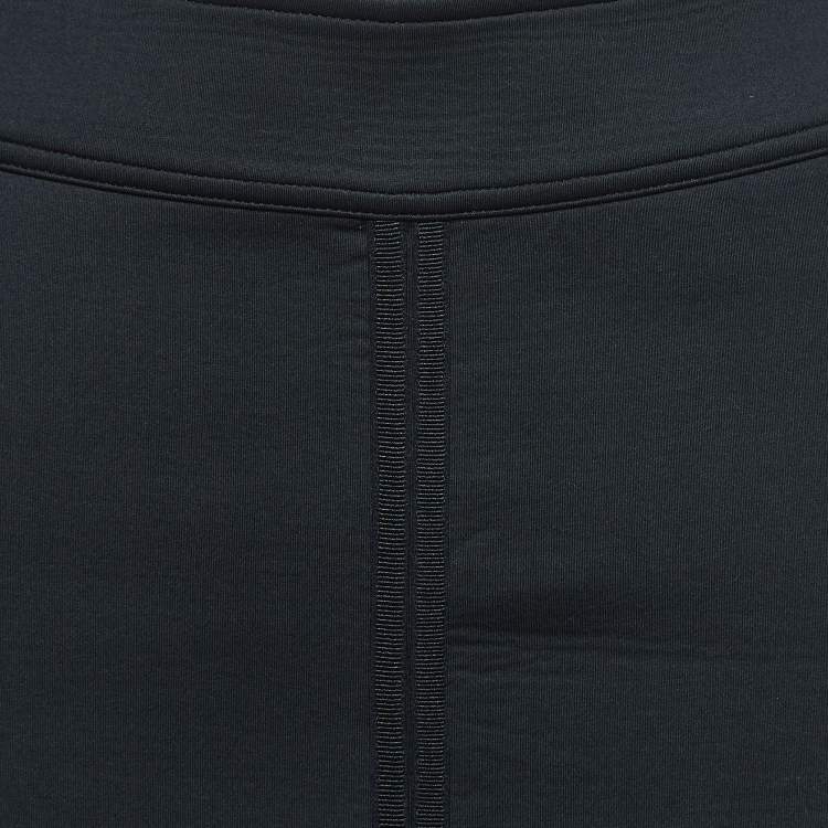 Pre Owned Sandro Black Neoprene Pencil Skirt S