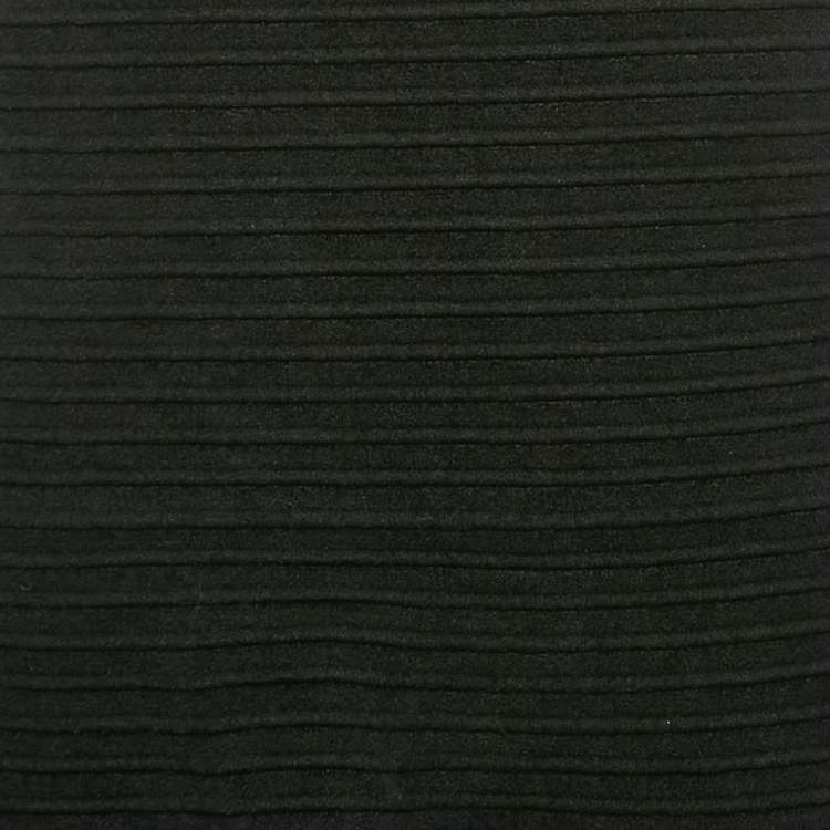 Pre Owned Sandro Black Rhinestone Embellished Stretch Knit Short Dress XL
