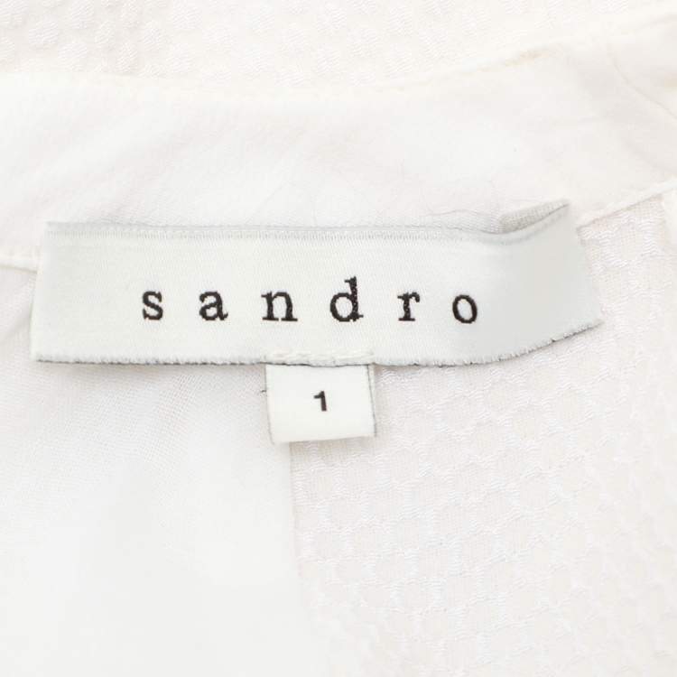Pre Owned Sandro White Mini Dress S