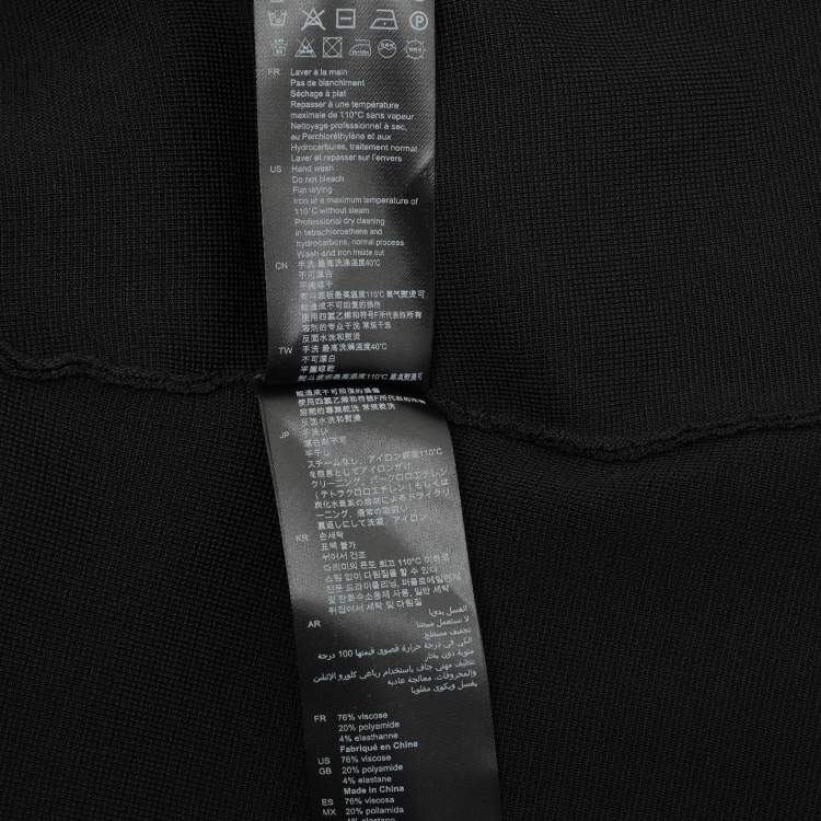 Pre Owned Sandro Black Knit Fabric Sleeveless Midi Dress M
