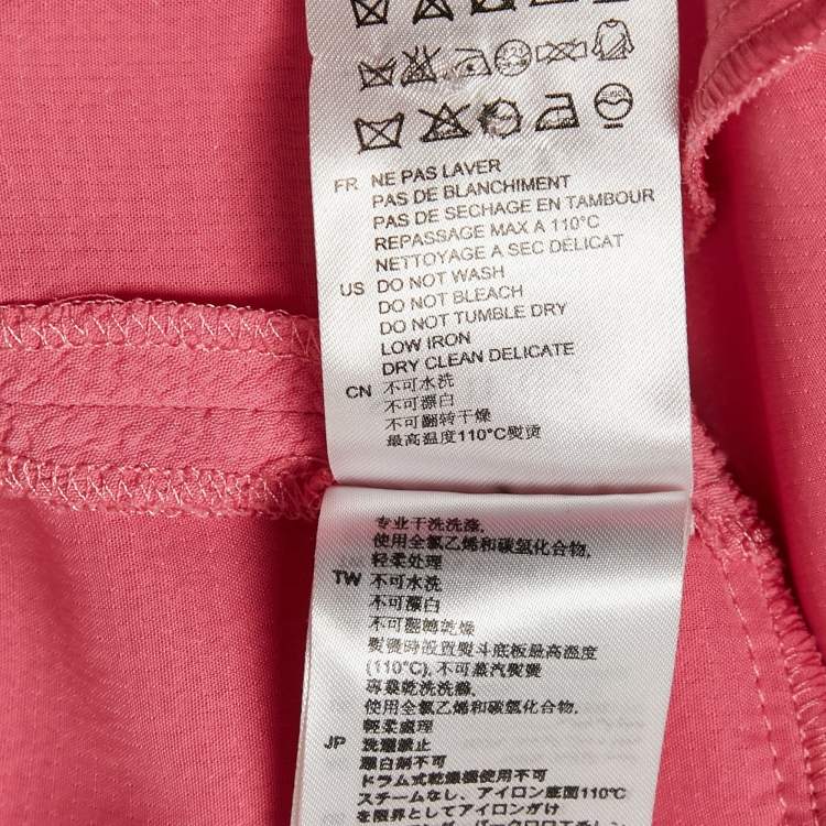 Pre Owned Sandro Pink Gauze Sleeveless Flared Mini Dress S