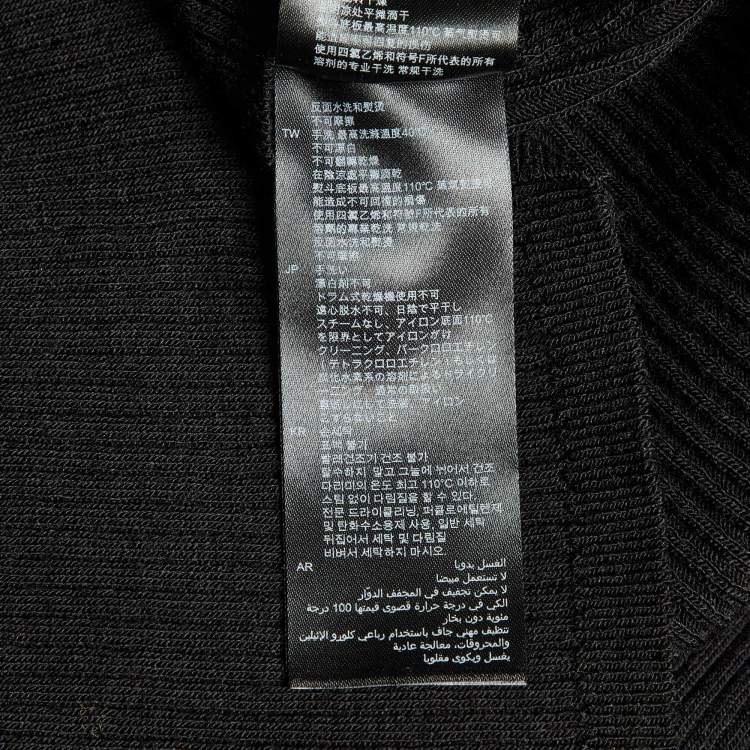 Pre Owned Sandro Black Wool Knit Long Sleeve Jumper M