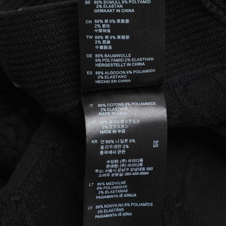 Pre Owned Sandro Black Knit Skirt and Top Set S