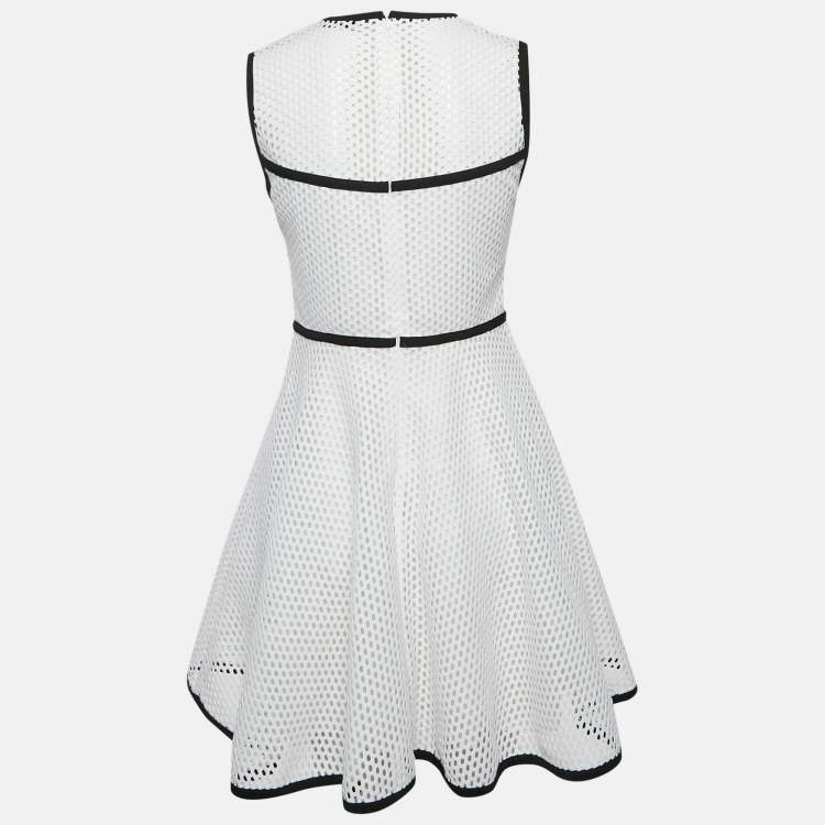 Pre Owned Sandro White Lace Mini Dress S