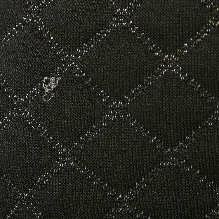 Pre Owned Sandro Black Quilted Knit Sleeveless Mini Dress S