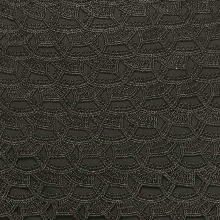 Pre Owned Sandro Black Lace Mini Skirt M