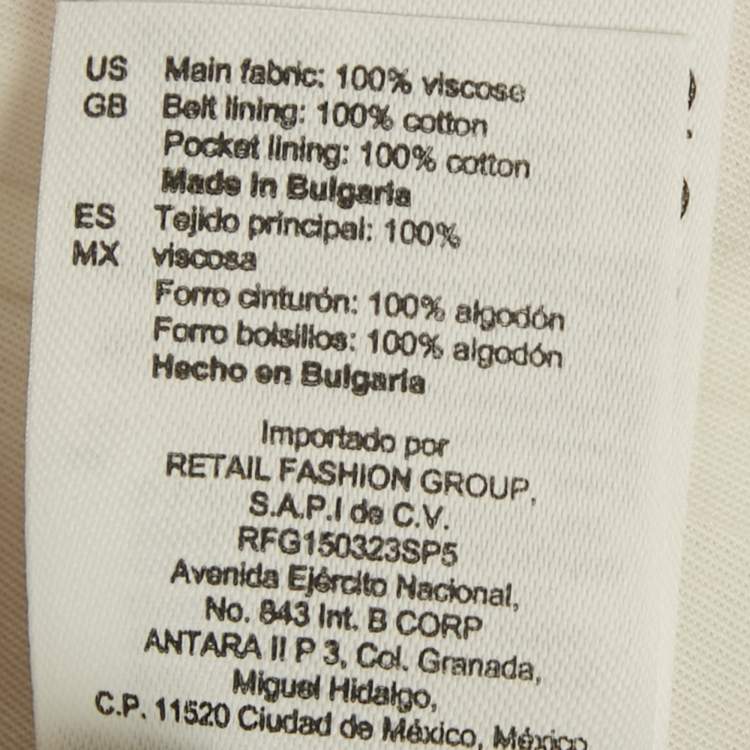 Pre Owned Sandro Pink Crepe Pleated Shorts S