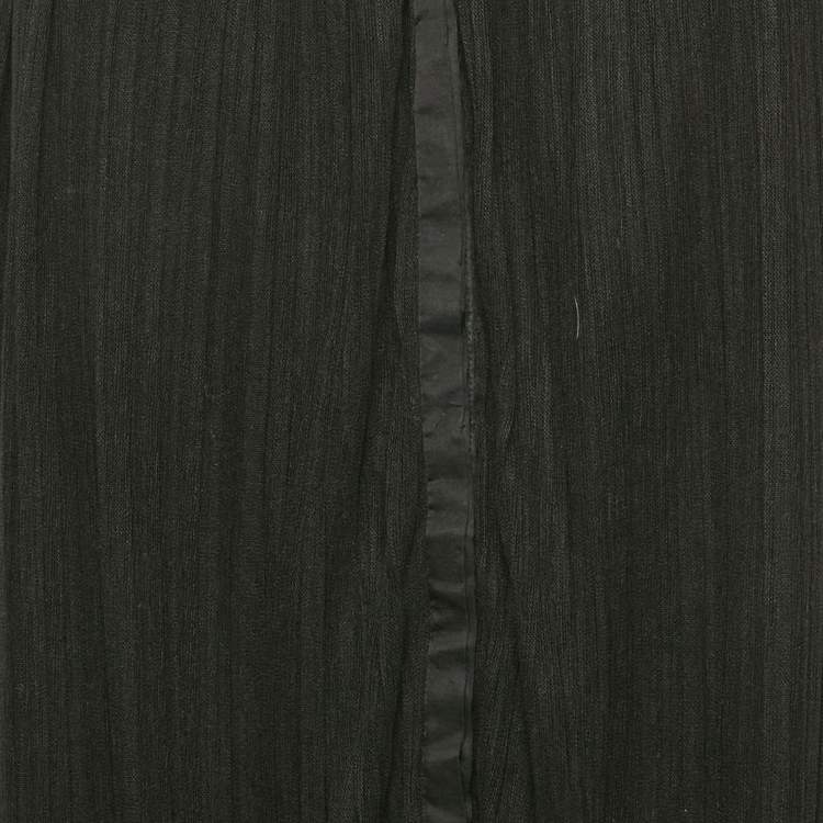 مملوكة مسبقًا Sandro Black Plisse Drop Waist Short Dress M