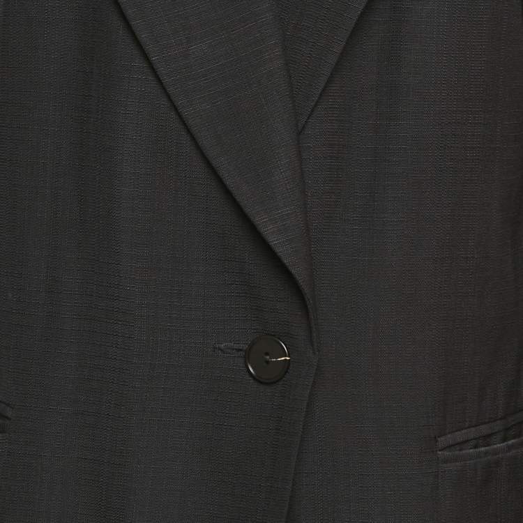 Pre Owned Sandro Black Crepe Tailored Blazer XS