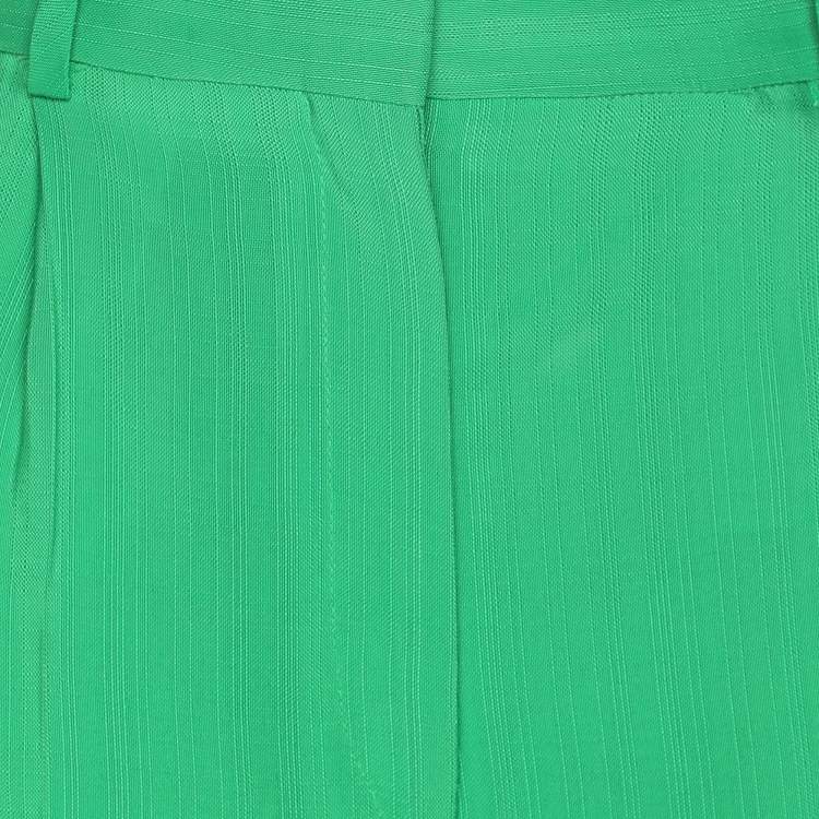 Pre Owned Sandro Green Jacquard Trousers M