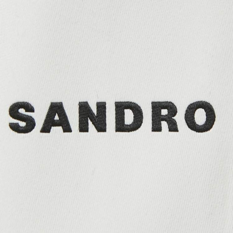 Pre Owned Sandro Blue Wool Blend Oversized Tailored Jacket XS