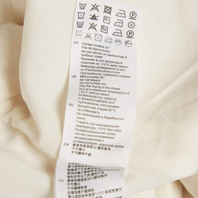 Pre Owned Sandro Off White Tweed Zip -Up Gregoria Mini Dress M