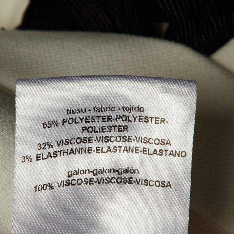 Pre Owned Sandro White Crepe Contrast Sleeve Detail Top S