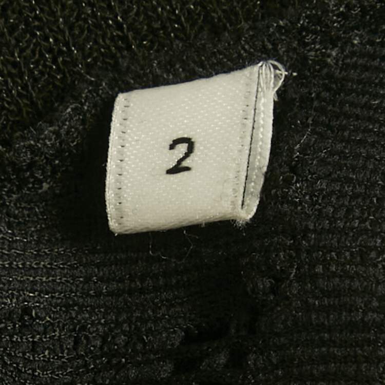 Pre Owned Sandro Black Stretch Lace Sheer Top M