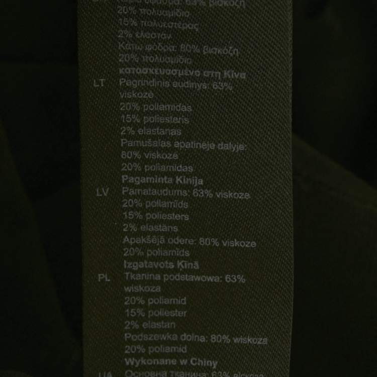 Pre Owned Sandro Black Jersey Ruche Off-Shoulder Top M