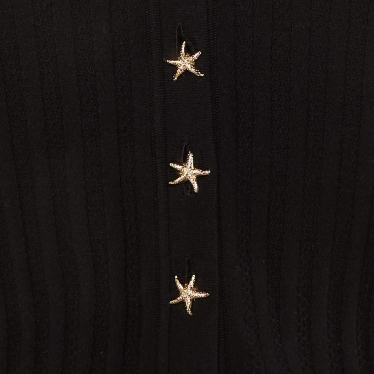 Pre Owned Sandro Black Rib Knit Sweater L