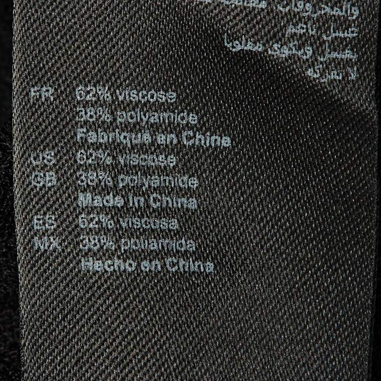 Pre Owned Sandro Black Rib Knit Sweater L