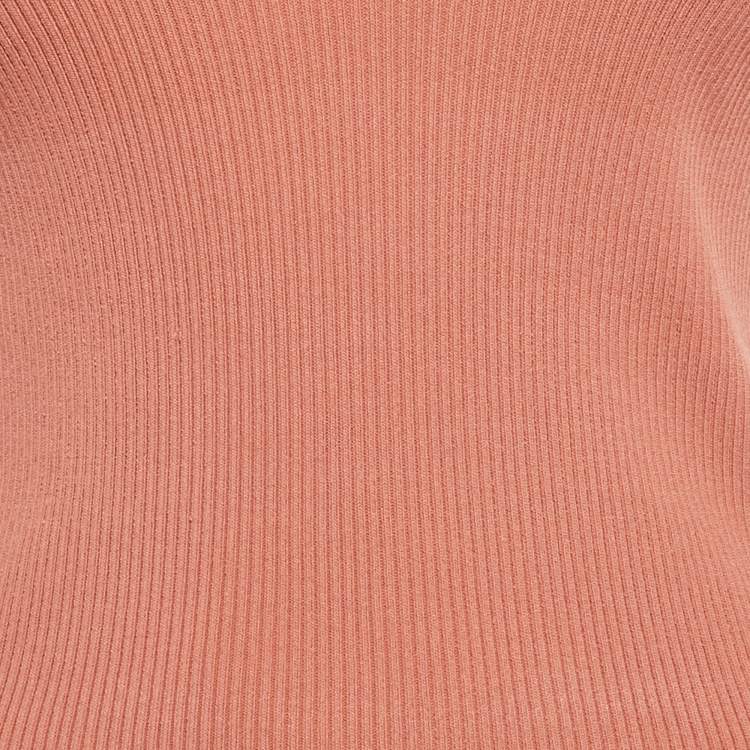 Pre Owned Sandro Brown Rib Knit Tank Top M