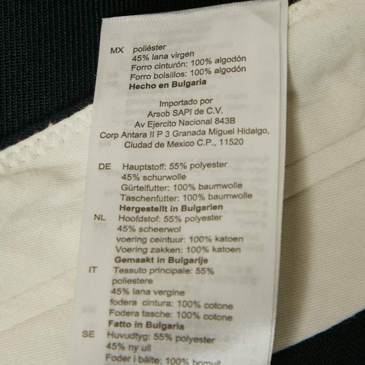 Pre Owned Sandro Navy Blue Gabardine Shorts M